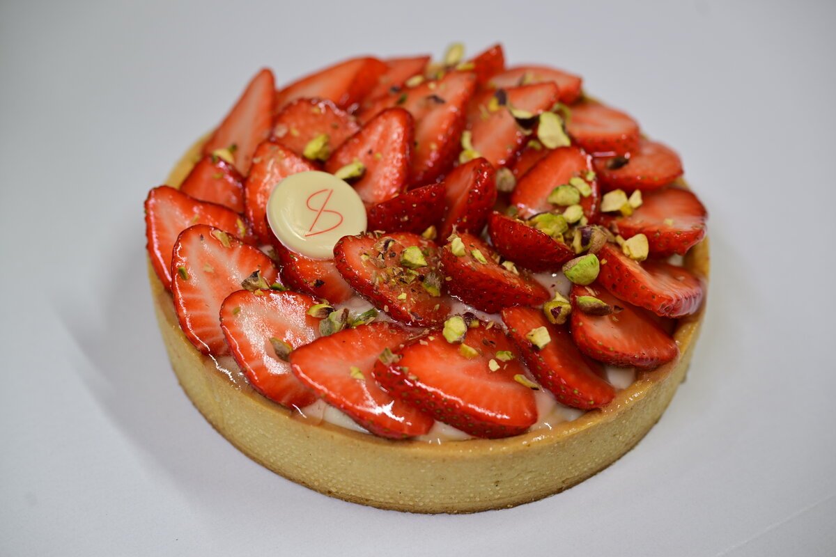 Fraise fruit croute cake 6 people