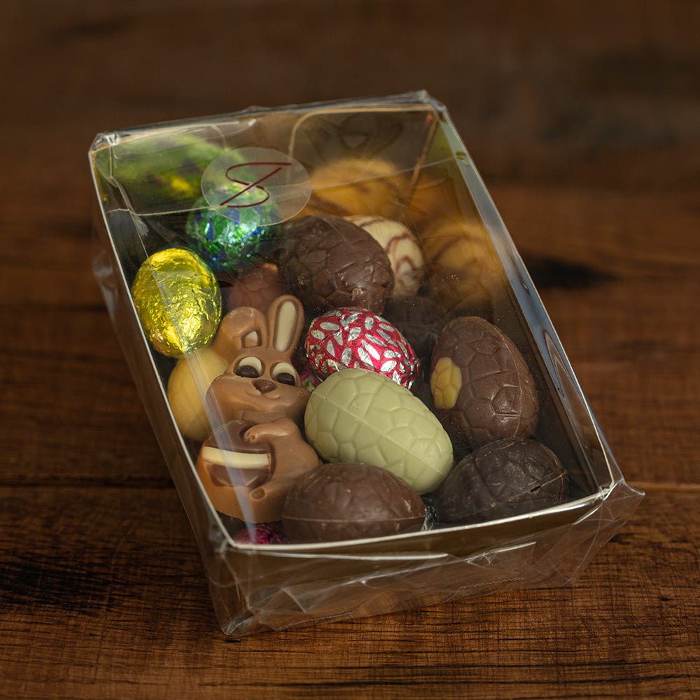 Doosje met paaseitjes klein 220 gr