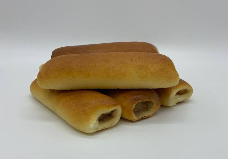 Worstenbroodje (per 5 stuks) verkrijgbaar vrijdag en zaterdag