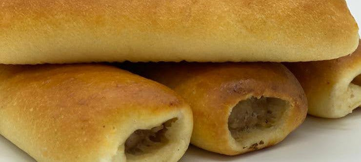 Worstenbroodje (per 5 stuks) verkrijgbaar vrijdag en zaterdag