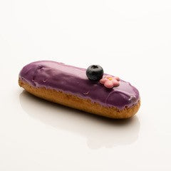 (E) Eclair Cassis eclair week available on Saturday 13 September